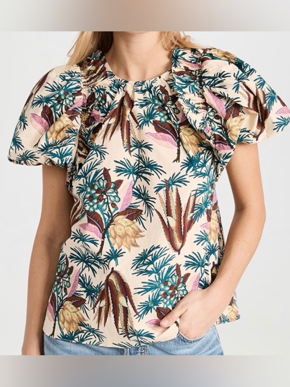 Ulla Johnson Botanical Print Blouse